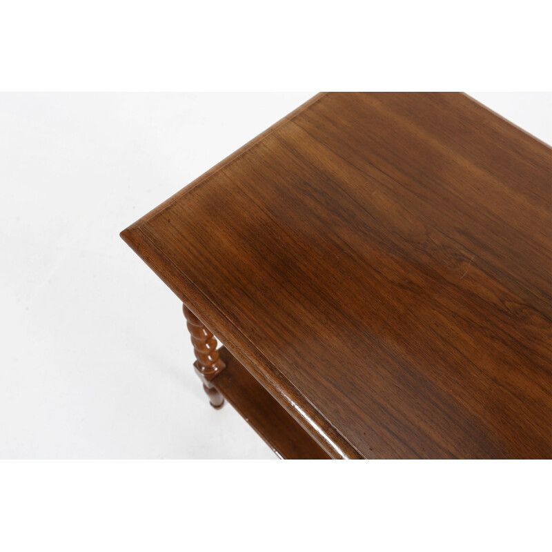 Solid wooden vintage side table, 1940