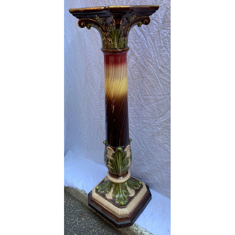 Vintage porcelain vase holder, Italy 1900