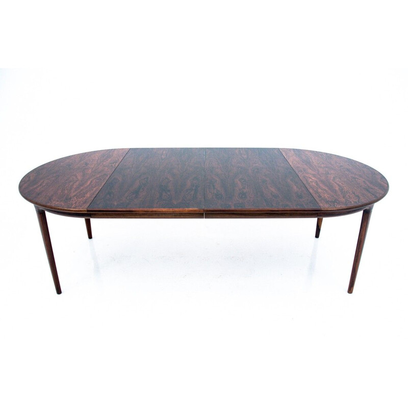 Table ronde vintage en palissandre, Danemark 1960