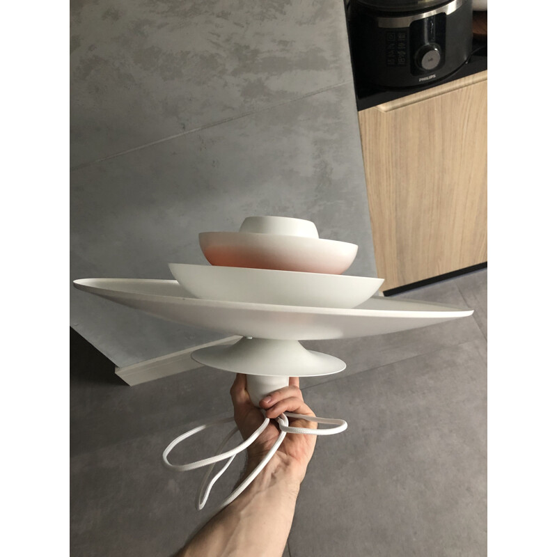 Vintage Danish pendant lamp Sofie by Kurt Wiborg, Jeka, 1980s