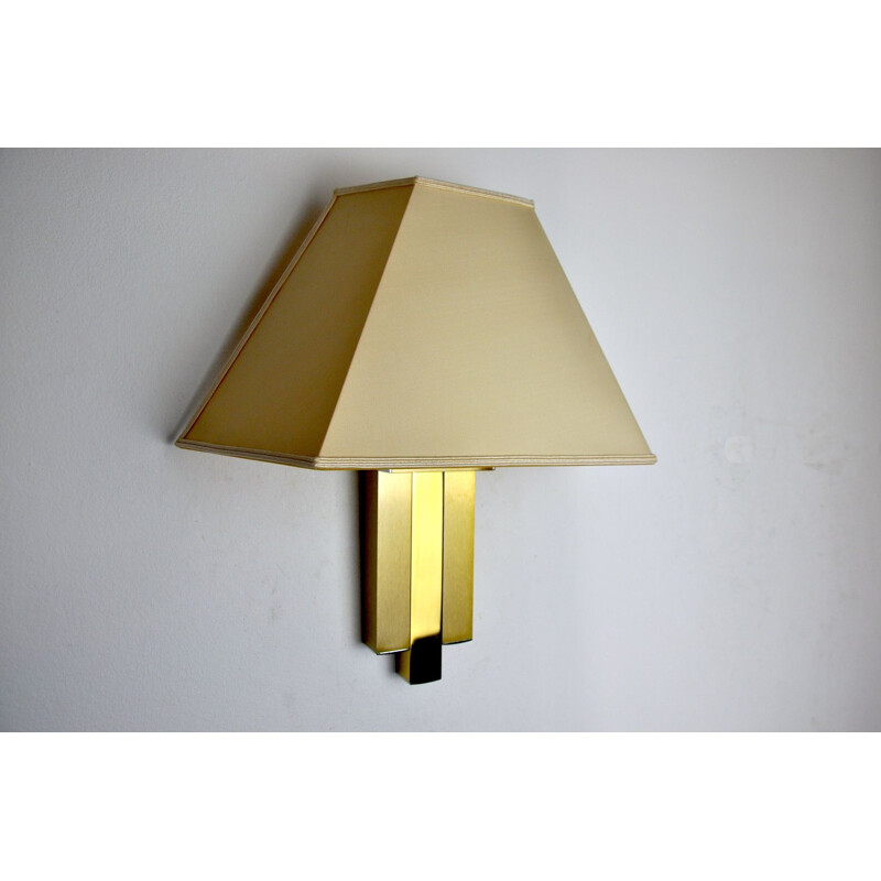 Vintage Hollywood Regency wall lamp by Lumica, Spain 1970