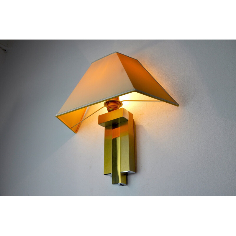 Lampada da parete vintage Hollywood Regency di Lumica, Spagna 1970