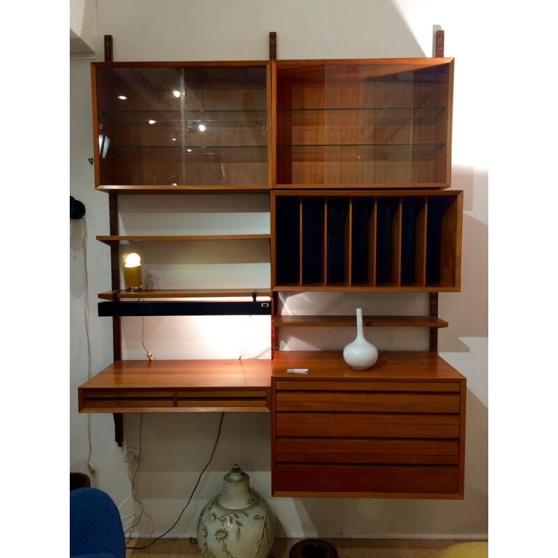 Royal system modular shelf in teak, Poul CADOVIUS - 1960s
