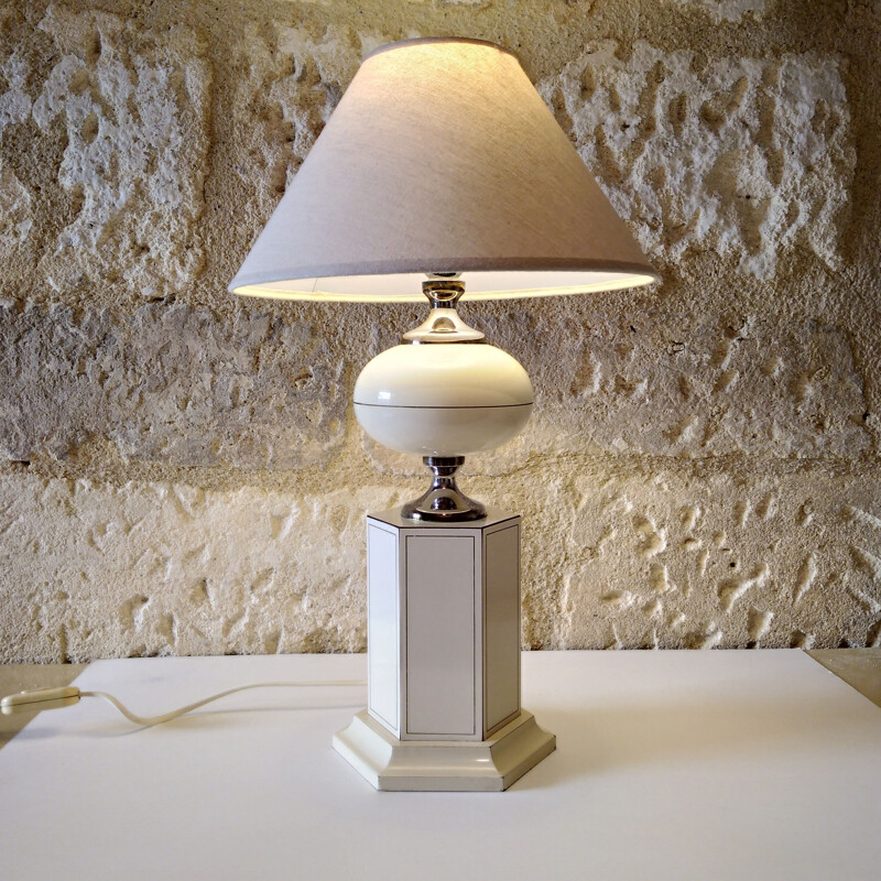 Vintage table lamp by Maison le Dauphin
