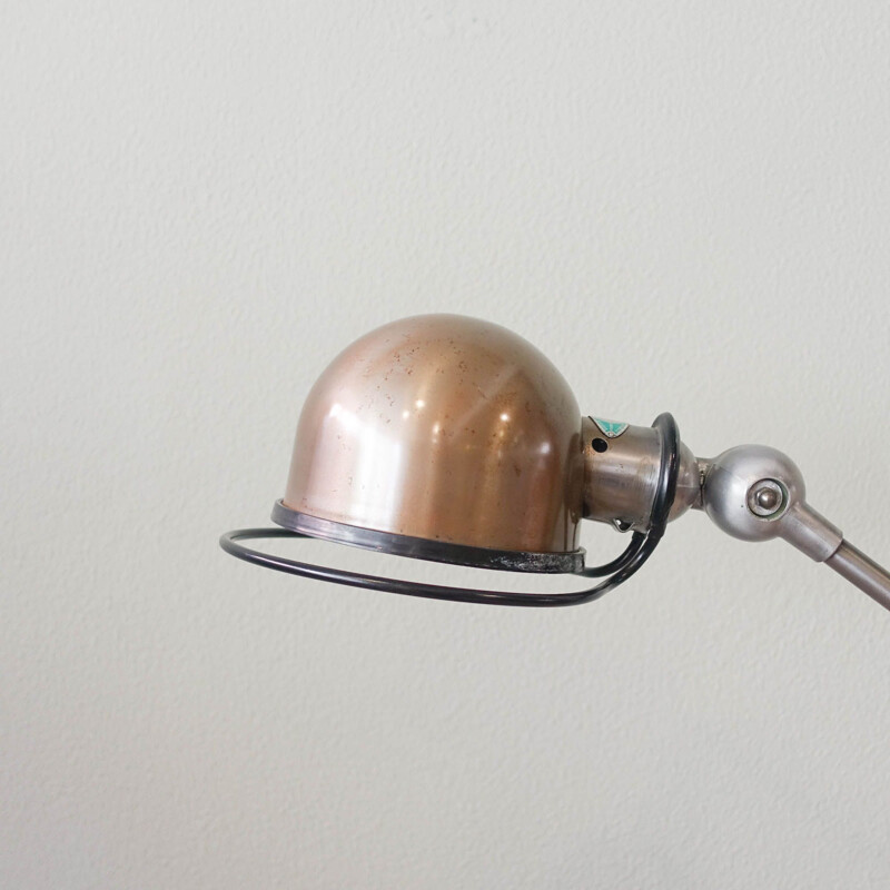 Vintage gelede vloerlamp van Jean-Louis Domecq voor Jieldé, 1950