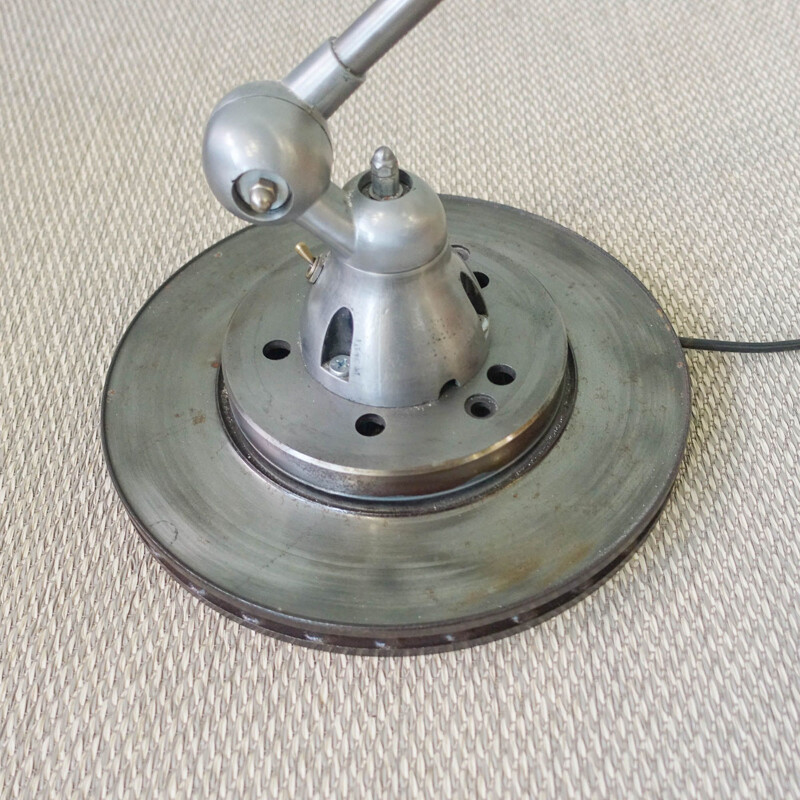 Vintage gelede vloerlamp van Jean-Louis Domecq voor Jieldé, 1950