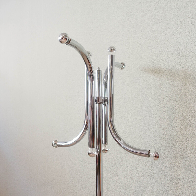 Vintage tubular floor lamp by Gaetano Sciolari, 1970s