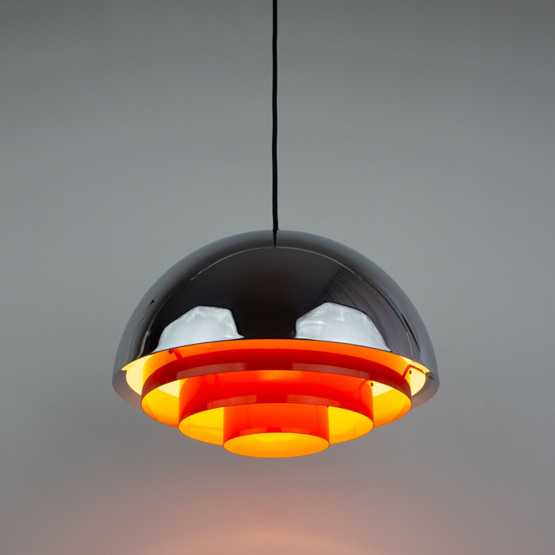 Vintage hanging lamp by Jo Hammerborg for Fog og Morup, Denmark 1970