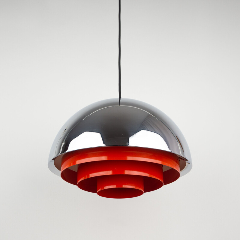 Vintage hanging lamp by Jo Hammerborg for Fog og Morup, Denmark 1970