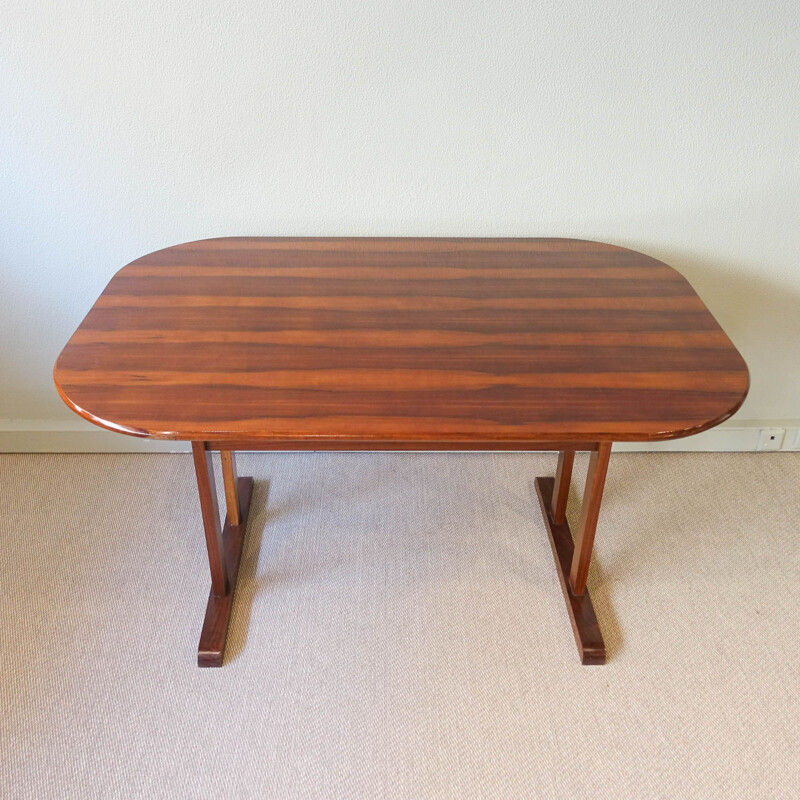 Vintage Portuguese rosewood dining table, Portugal 1960s