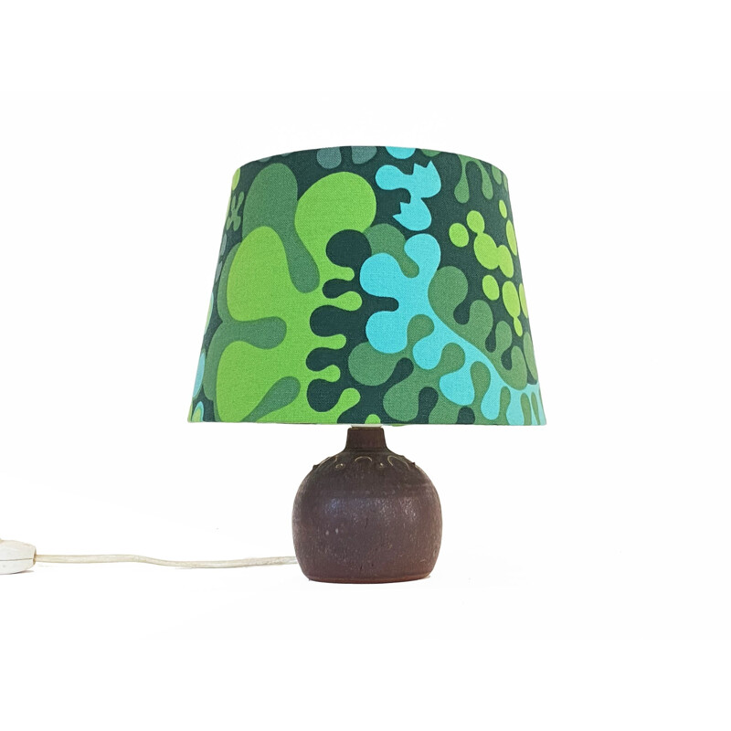 Vintage stoneware table lamp by Rolf Palm, Sweden 1960s