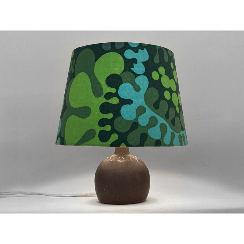 Vintage stoneware table lamp by Rolf Palm, Sweden 1960s