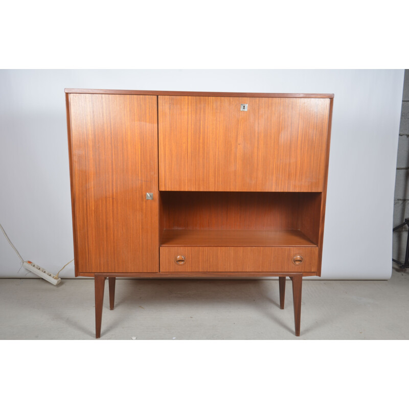 Scandinavian vintage teak highboard