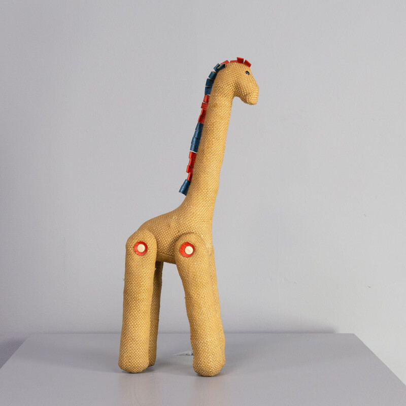 Vintage Therapie-Spielzeug Giraffe von Renate Müller für H. Josef Leven Kg, Deutschland 1970