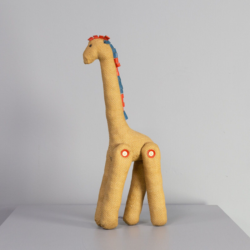 Vintage Therapie-Spielzeug Giraffe von Renate Müller für H. Josef Leven Kg, Deutschland 1970