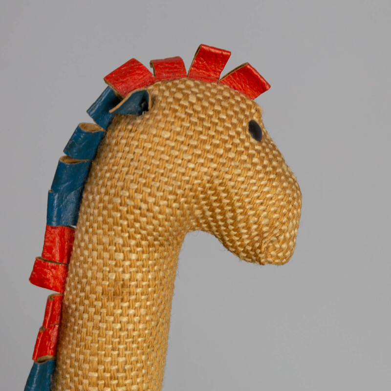 Vintage giraffe therapie speelgoed van Renate Müller voor H. Josef Leven Kg, Duitsland 1970