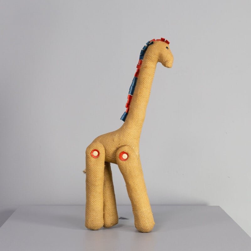 Vintage giraffe therapie speelgoed van Renate Müller voor H. Josef Leven Kg, Duitsland 1970