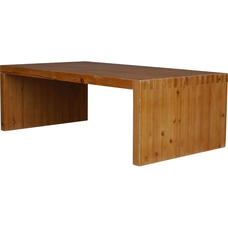 Vintage pine coffee table by Ate van Apeldoorn for Houtwerk Hattem, 1960