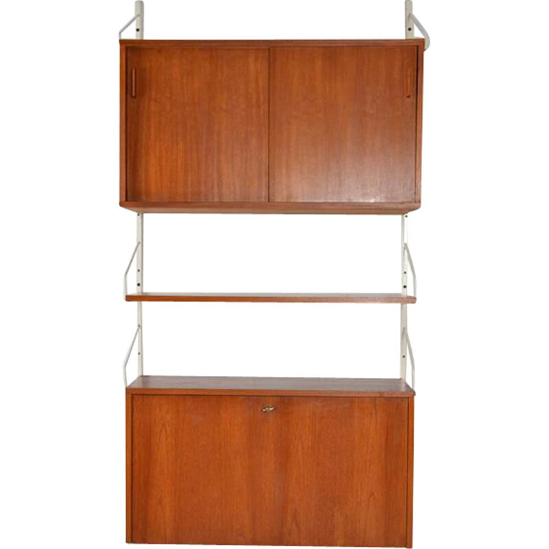 Scandinavian vintage teak shelf, 1960s