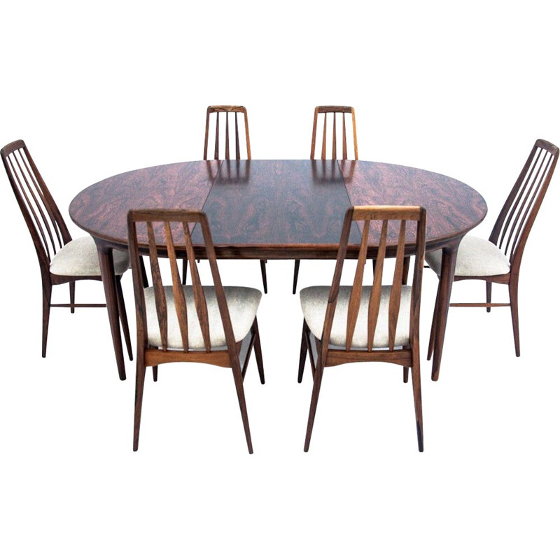 Vintage dining set by Niels Koefoed, Denmark 1960s