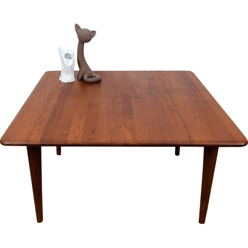 Vintage Danish coffee table in solid teak - 1960s