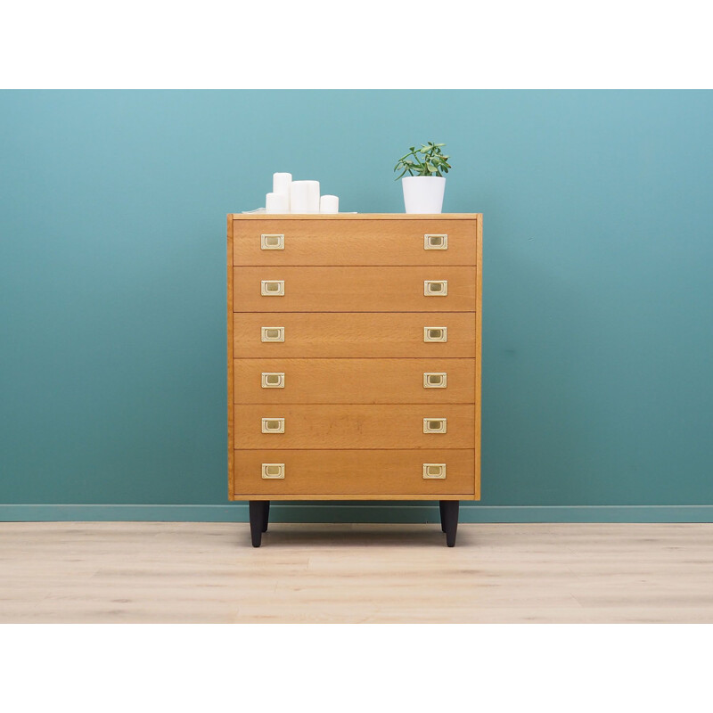 Vintage ash chest of drawers by Westergaards Møbelfabrik, 1970