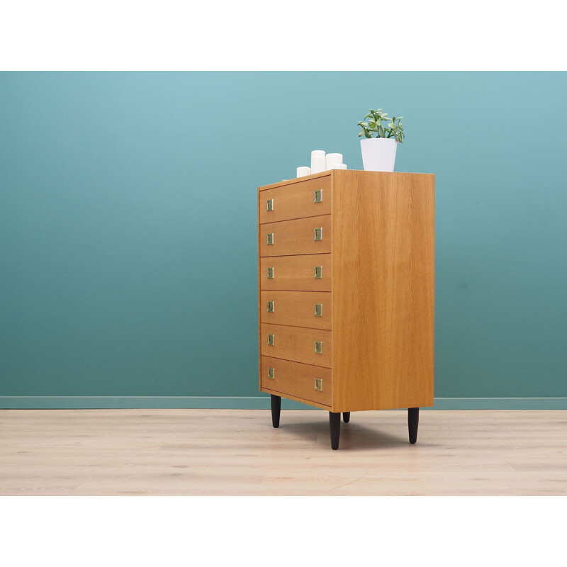 Vintage ash chest of drawers by Westergaards Møbelfabrik, 1970