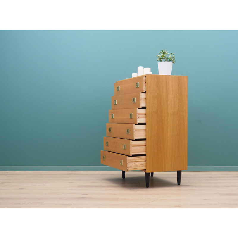 Vintage ash chest of drawers by Westergaards Møbelfabrik, 1970