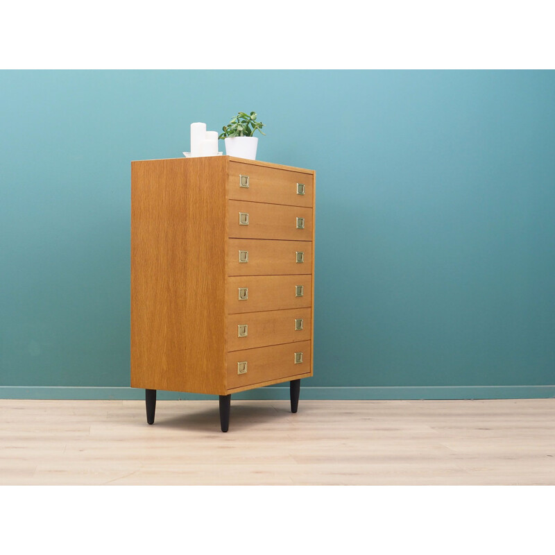 Vintage ash chest of drawers by Westergaards Møbelfabrik, 1970