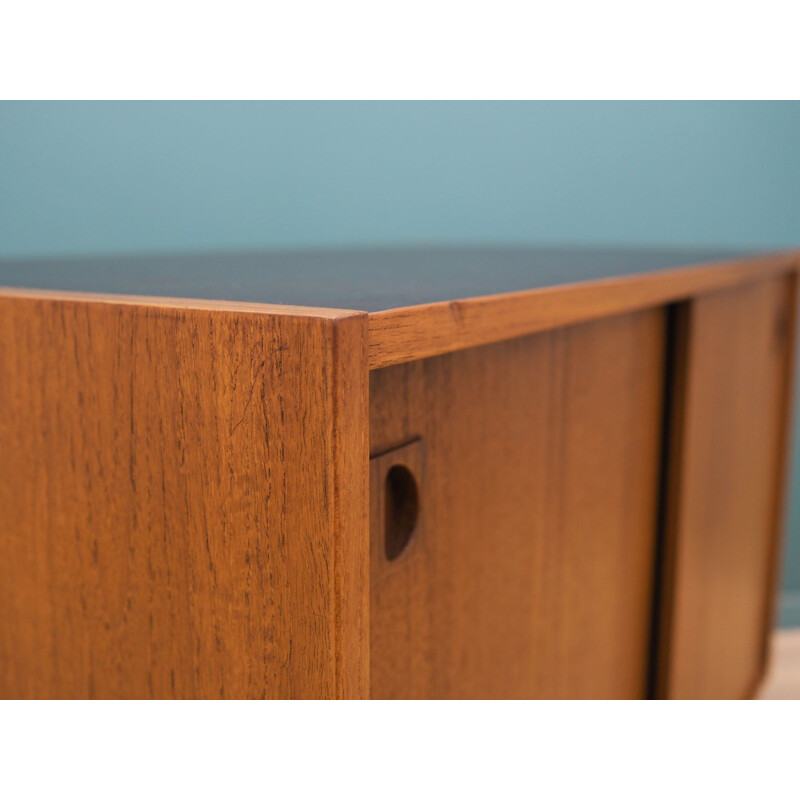 Teak vintage highboard, Denmark 1970s