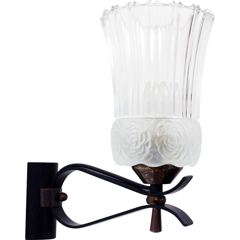 Vintage Art Nouveau wandlamp, 1950