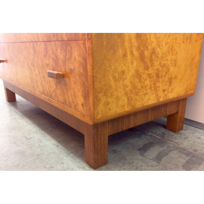 Dressing table in maple and walnut - 1930s