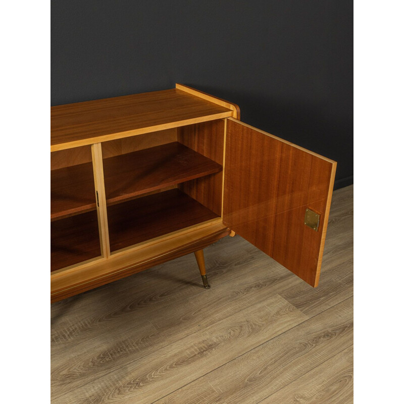 Vintage cherrywalnut highboard, Germany 1950s