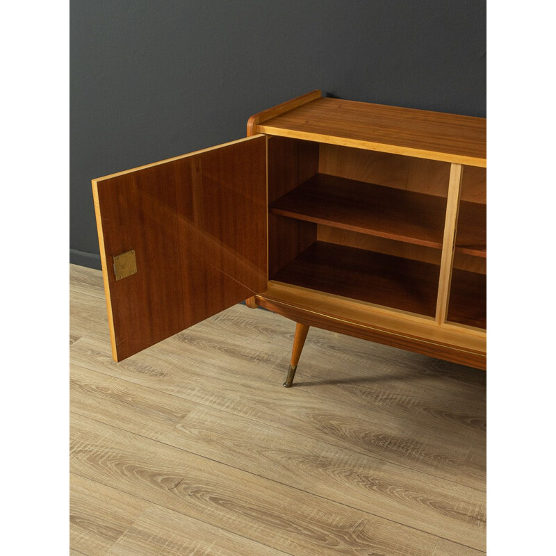 Vintage cherrywalnut highboard, Germany 1950s