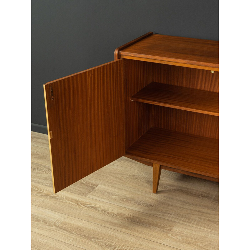 Vintage walnut sideboard with five drawers, Germany 1960s