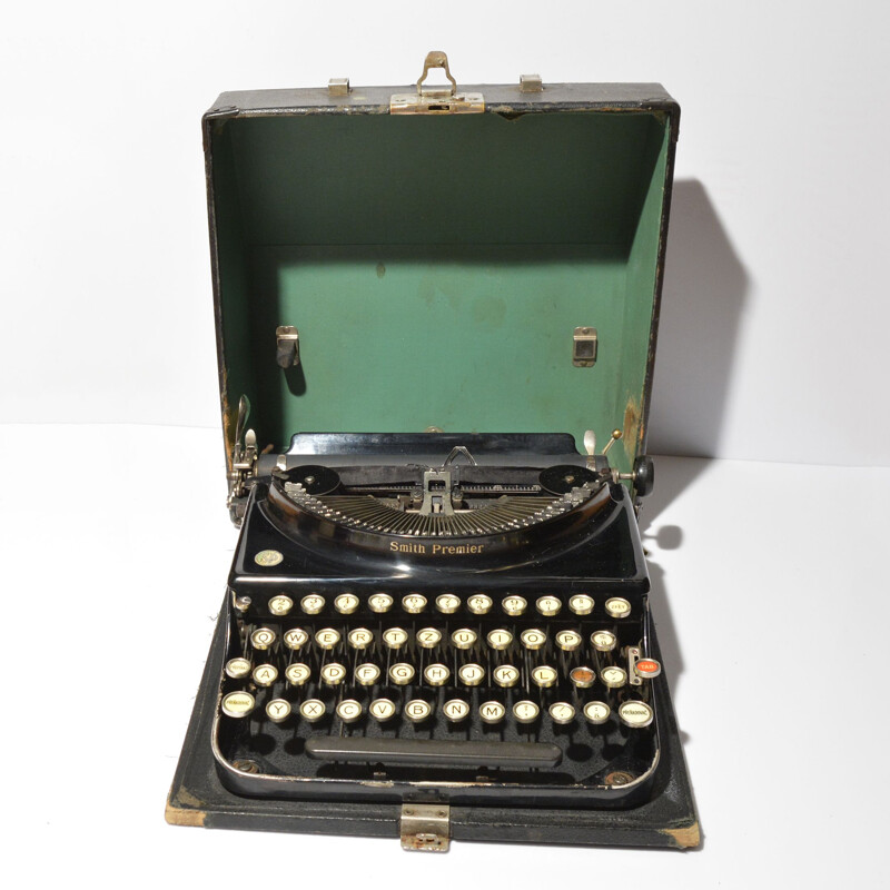 Macchina da scrivere portatile Smith Premier d'epoca, USA 1930