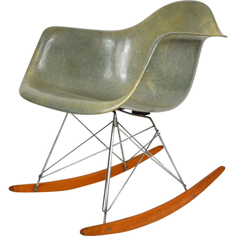 Rocking chair first edition in fiberglass, Charles & Ray EAMES - 1950s
