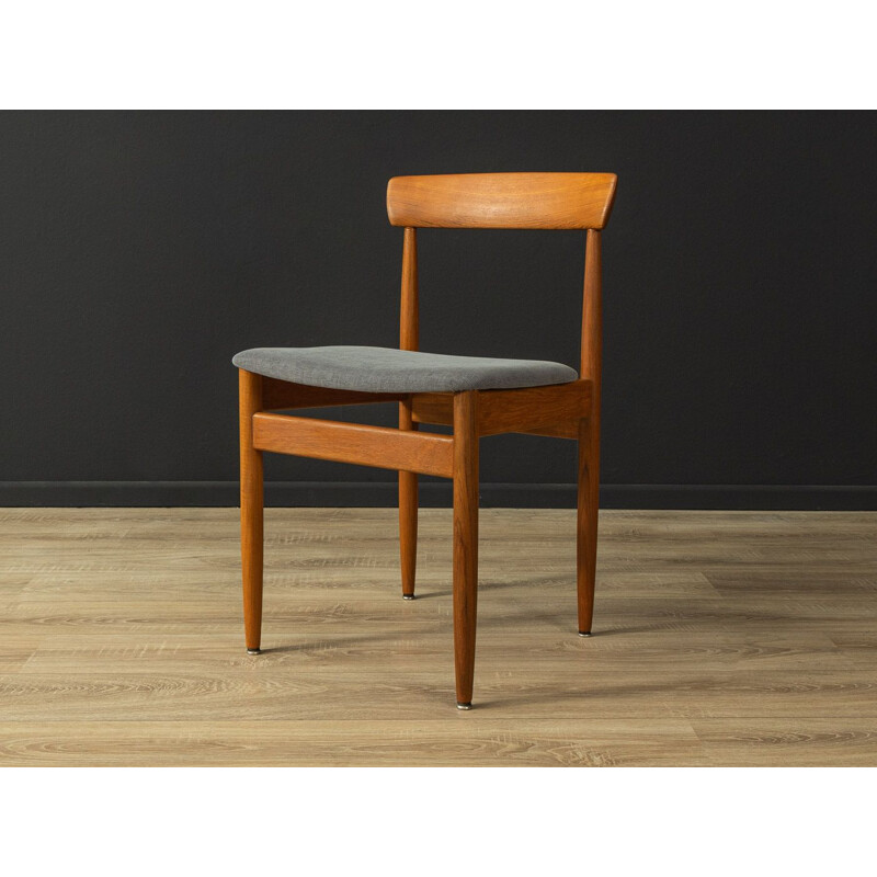 Set of 4 vintage teak dining chairs, Denmark 1960s