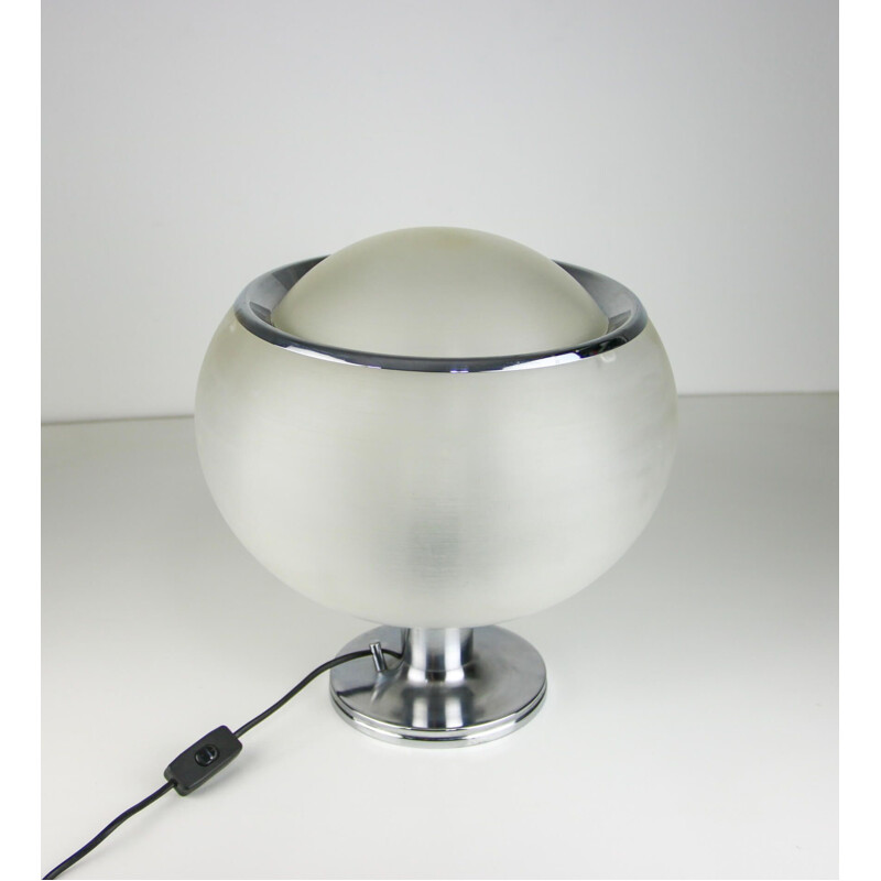 Vintage bud transparent table lamp by Harvey Guzzini