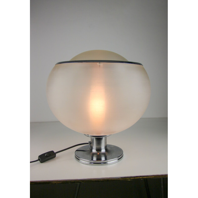 Vintage bud transparent table lamp by Harvey Guzzini