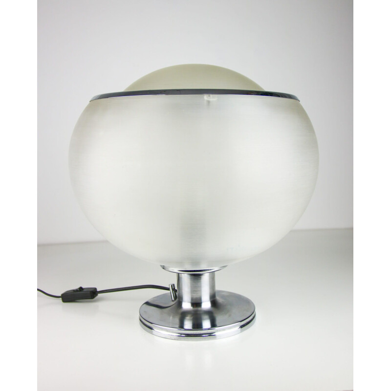 Lampe de table transparente vintage à bourgeon par Harvey Guzzini