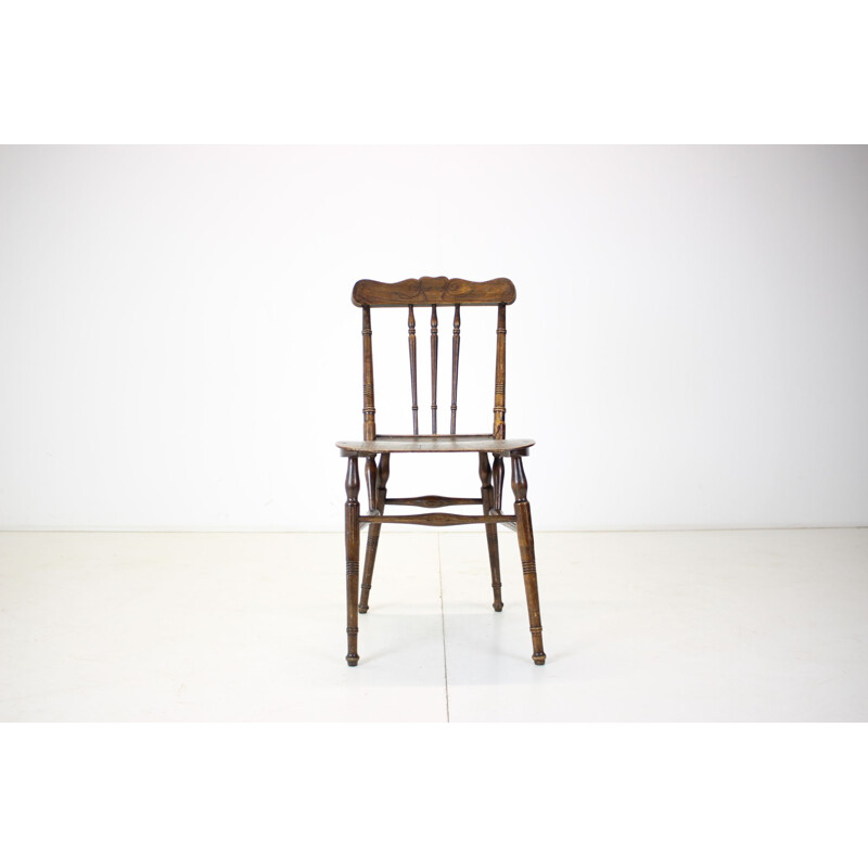 Wood vintage chair, Czechoslovakia 1910s