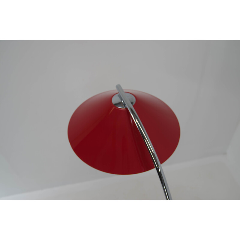 Vintage red floor lamp by Zukov, 1960s