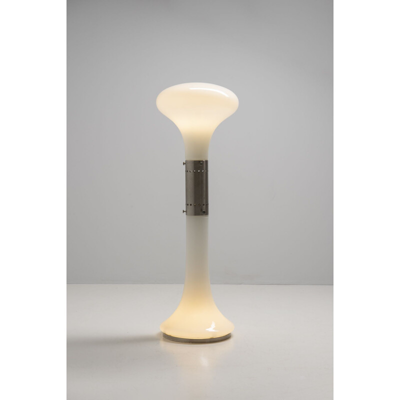 Vintage floor lamp "I Numerati Soffiato" in glass by Carlo Nason for Av Mazzega, Italy 1970s