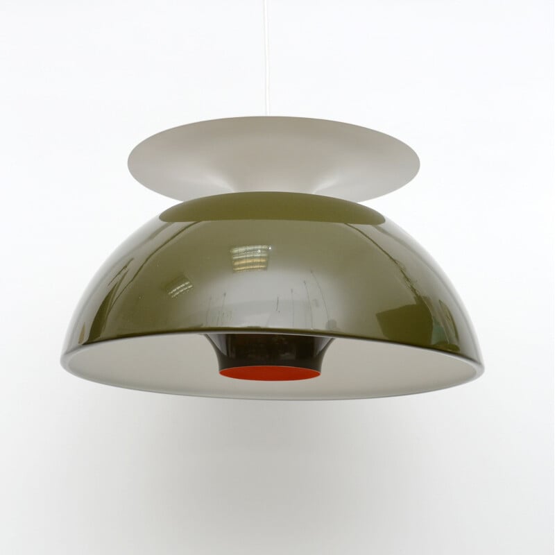 Jutlandia vintage pendant lamp by Jorgen Hoj, Denmark 1970s