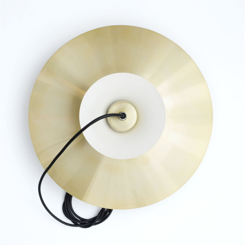 Vintage Top Lamper pendant lamp in golden brass, Denmark 1960s