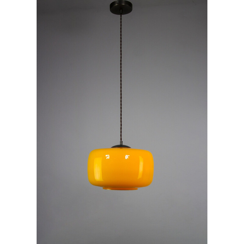 Suspension vintage jaune