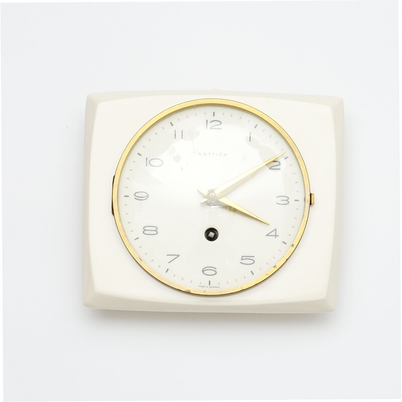 Vintage wall clock kitchen by Hettich, Germany 1950-1960s