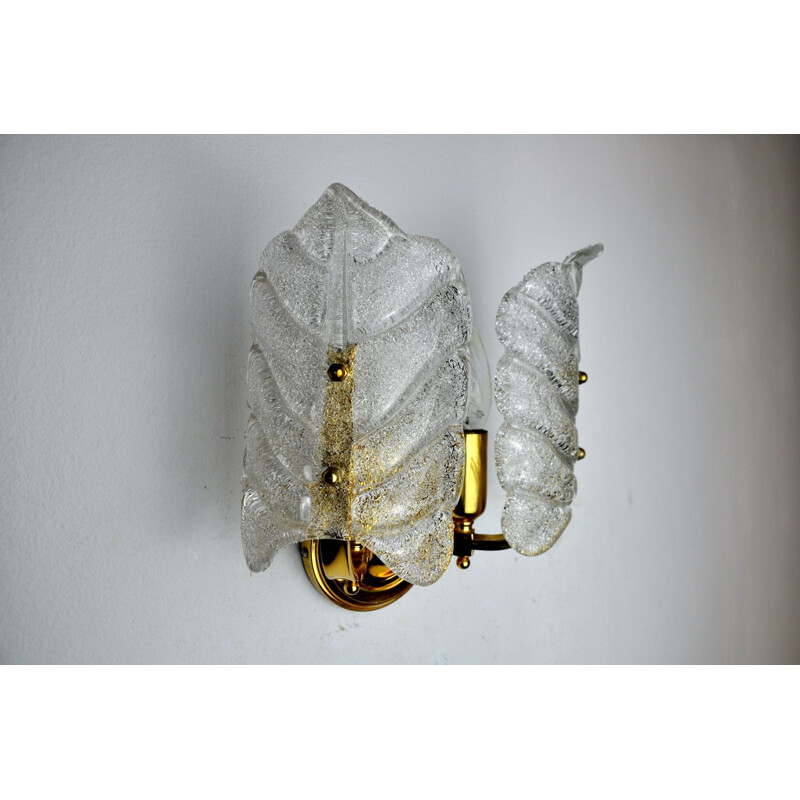 Vintage Murano glass wall lamp by Carl Fagerlund, Italy 1970
