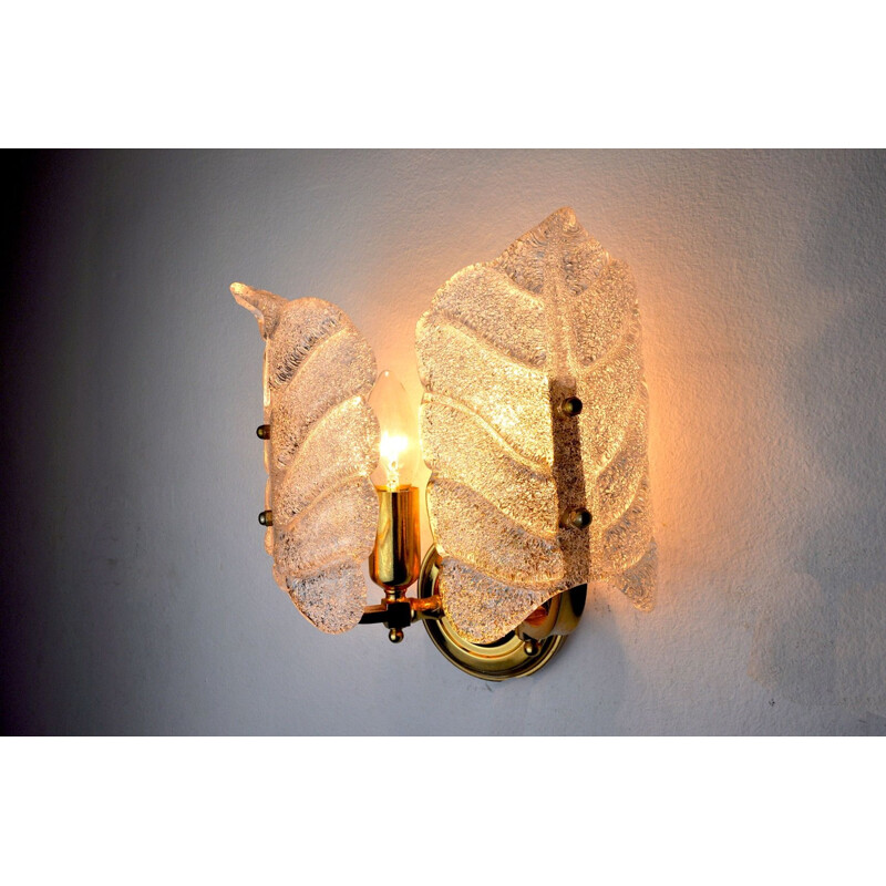 Vintage Murano glass wall lamp by Carl Fagerlund, Italy 1970
